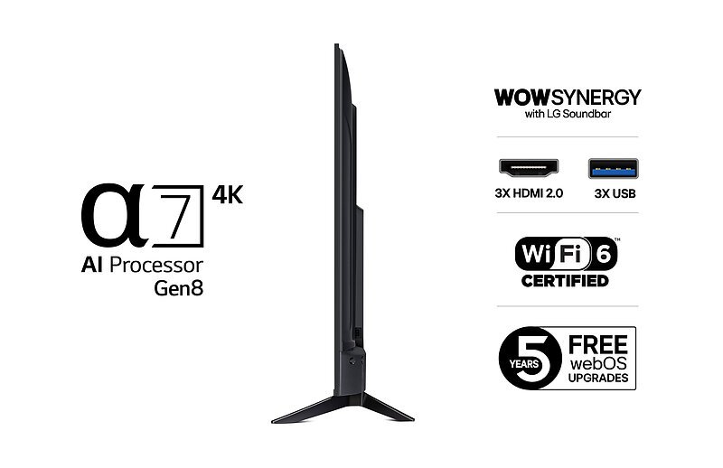 43 Inch LG UHD AI UA73 4K Smart TV - Image 3