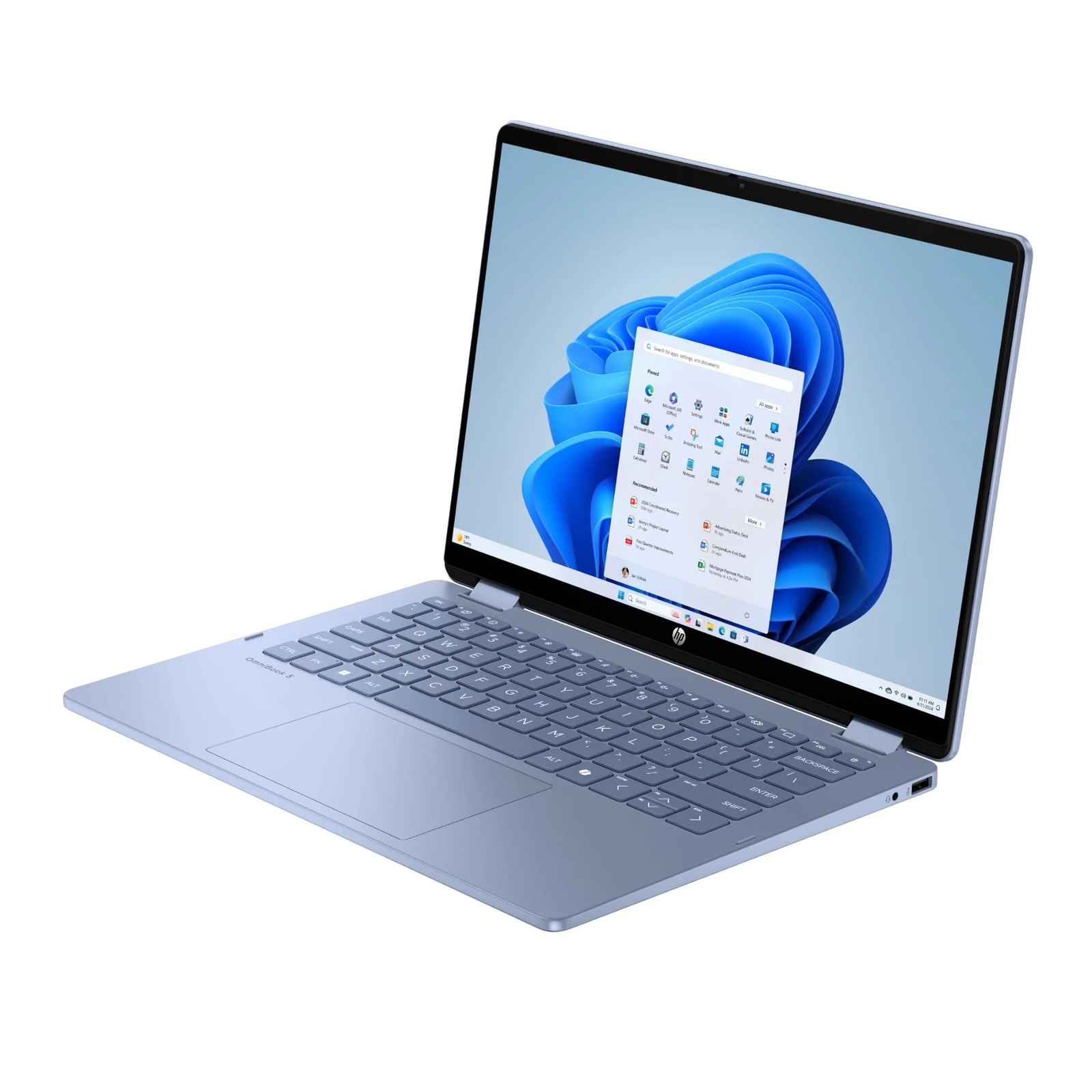 HP OmniBook 5 Flip 14" 2-in-1 Laptop – Sky Blue - Image 3